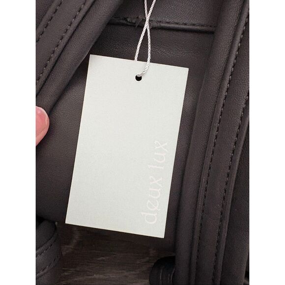 NWT Deux Lux Etoile Vegan Leather and Gold Studded Backpack $138 MSRP - Picture 7 of 8